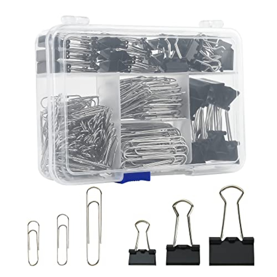 Binder Clip Assorted - Conjunto de Clipes de Papel de