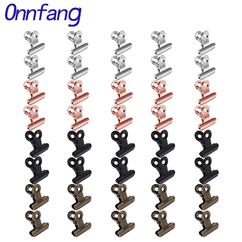 Binder Clip Assorted - 40/20 pçs conjunto mini 21x23mm aperto