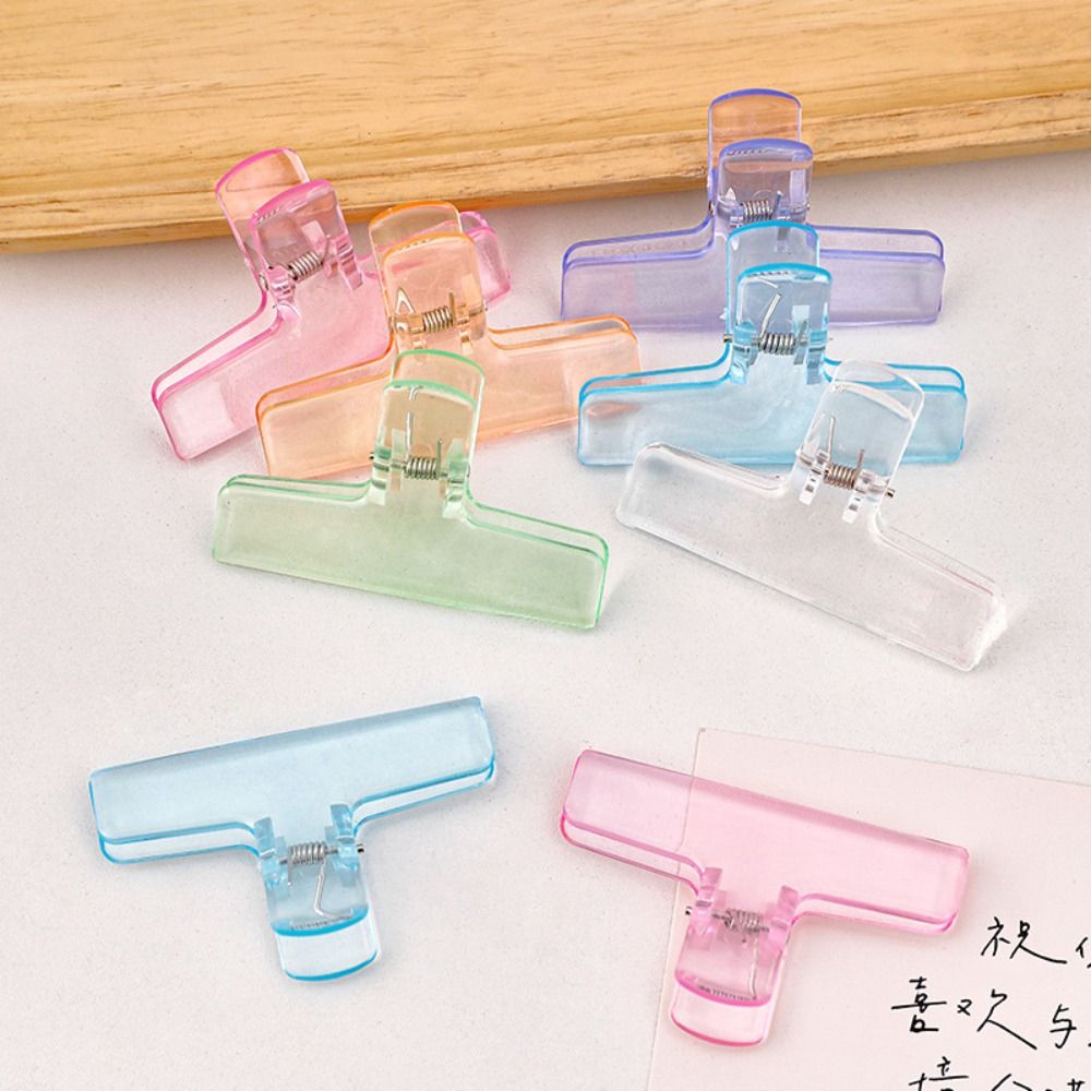 Binder Clip Assorted - Ins clipes de pasta transparente kawaii