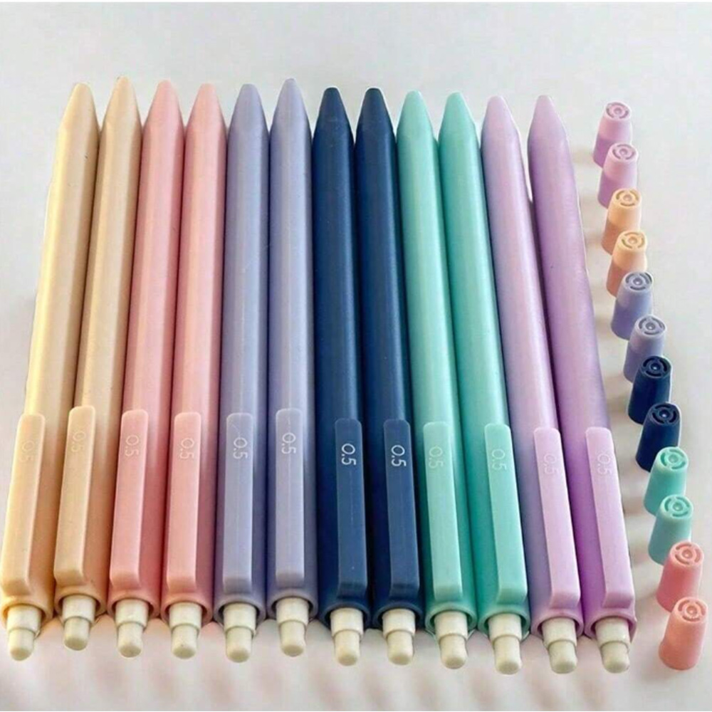 Highlighter Set Pastel - Conjunto de lápis mecânico pastel fofo,