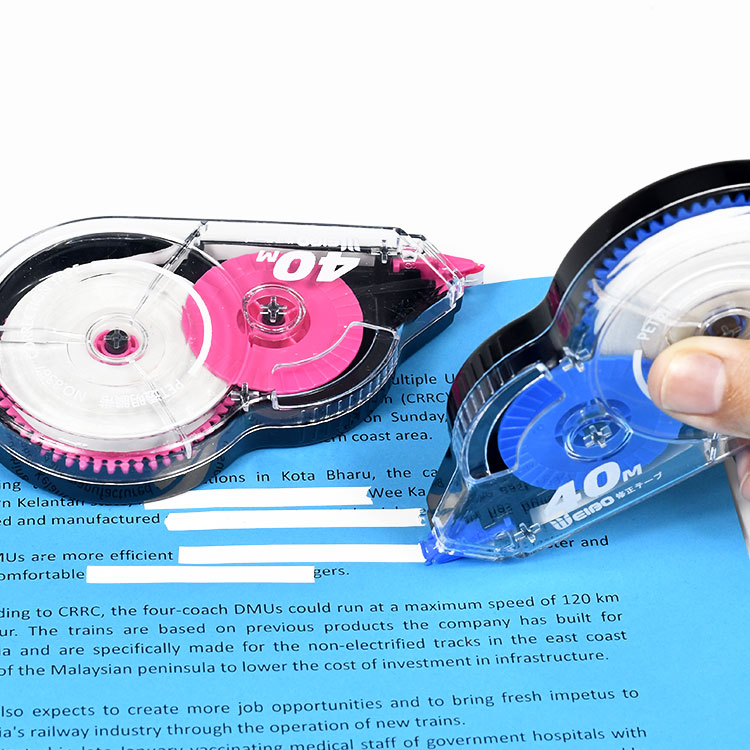 Correction Tape Roller - Teste bom comprimento 40m branco para