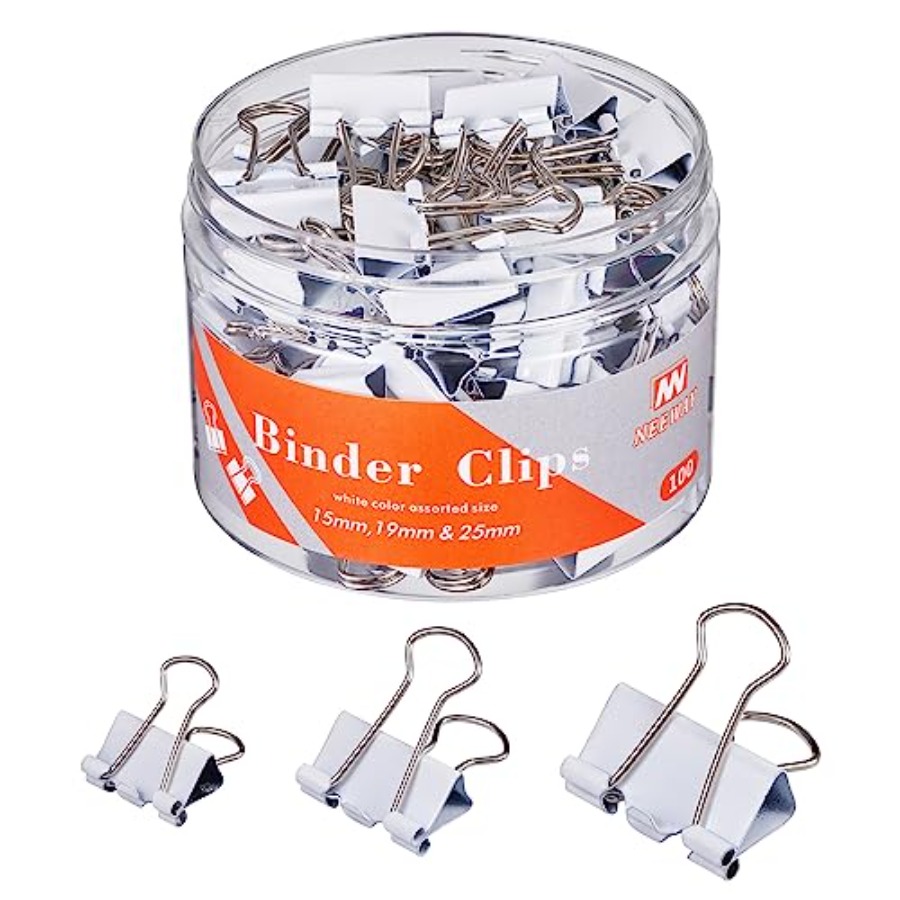 Binder Clip Assorted - Clipes de Binder em Tamanhos Variados,