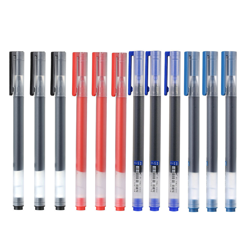 Office Stationery Supply Business - 12/6 pc/lote caneta gel 0.5mm tinta