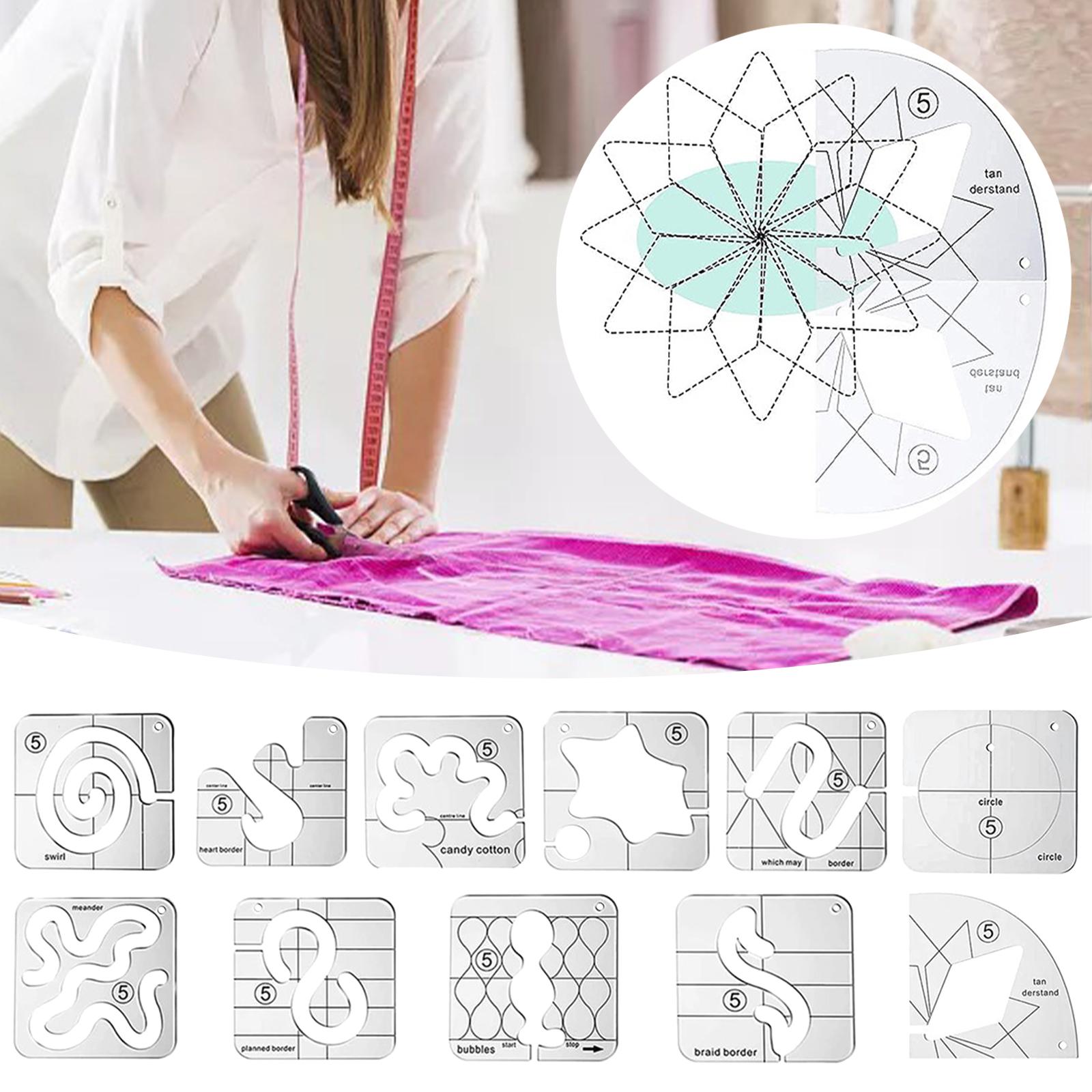 Ruler Set Transparent - Conjunto de Réguas Transparentes de Acrílico