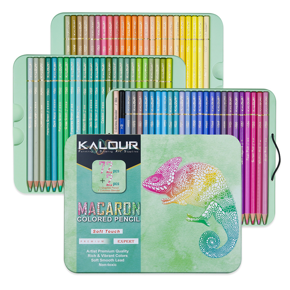 Highlighter Set Pastel - Conjunto de 72 Lápis de Cor