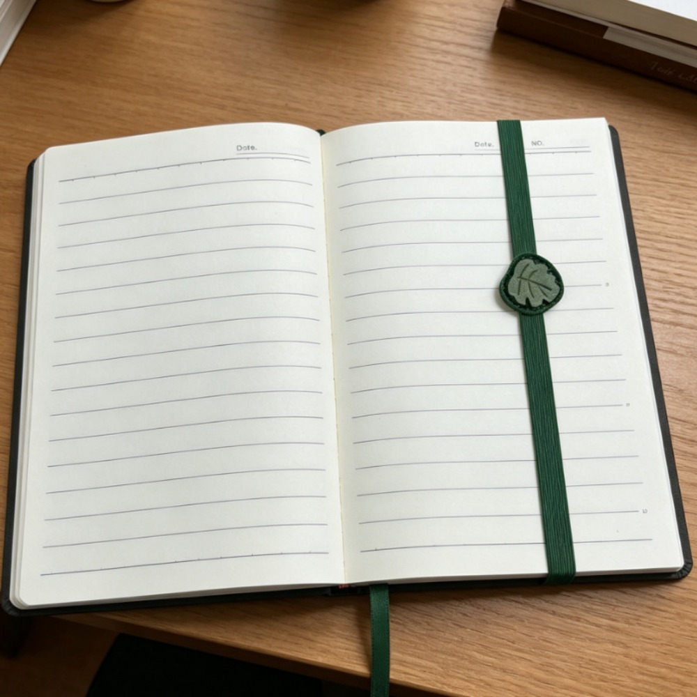 Journal Leather Hardcover - Marcador de Página de Couro Vintage