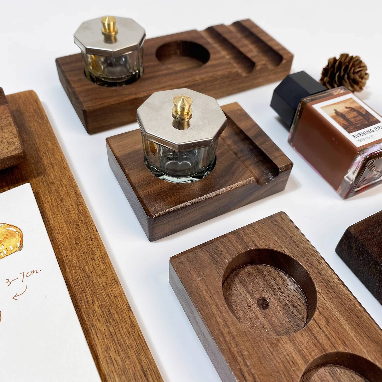 Calligraphy Ink Bottle - Base de tinta caneta resto suporte