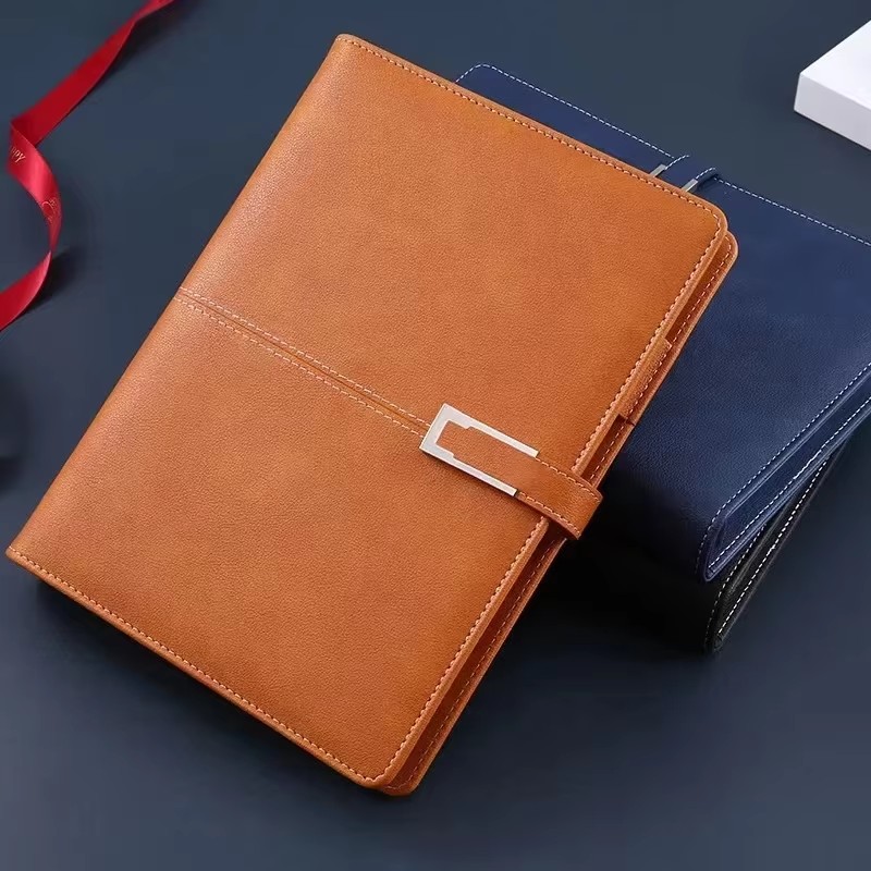 Journal Leather Hardcover - Caderno de capa dura A5 de