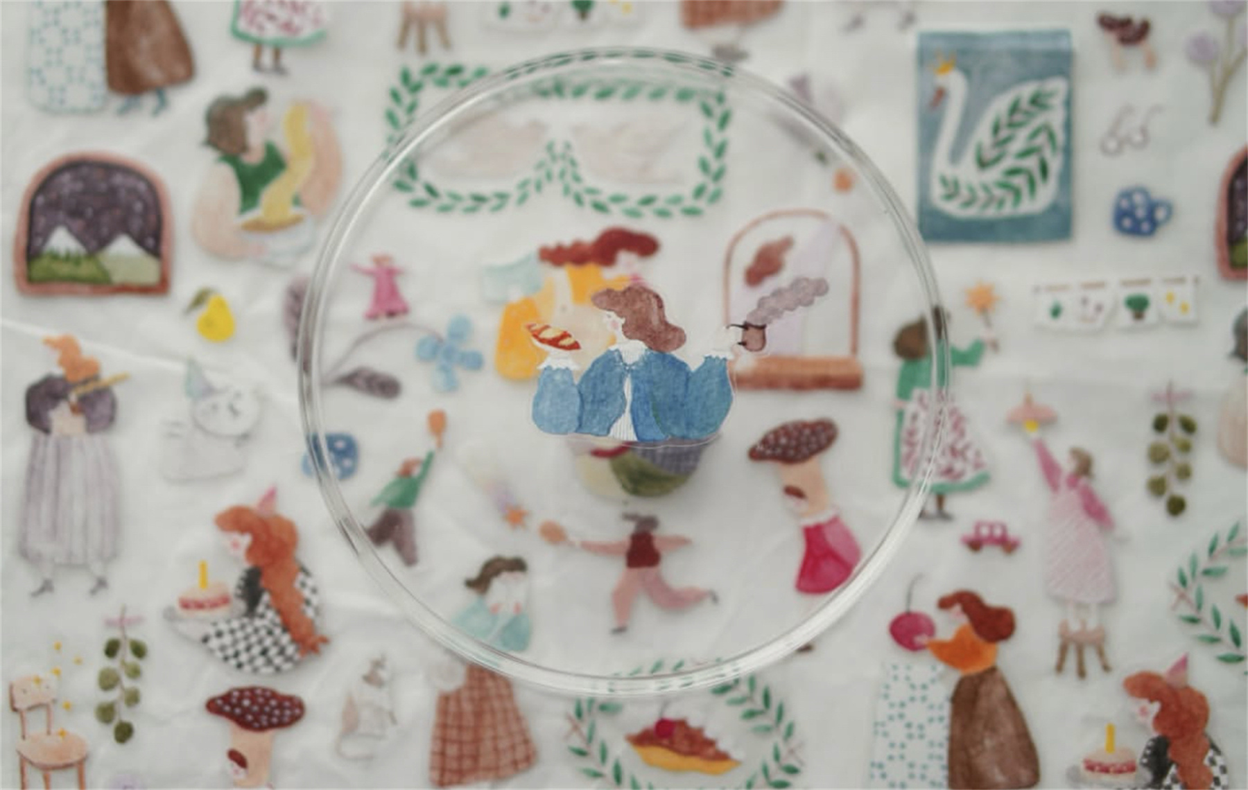 Washi Tape Set - 1 laço hera neve vintage um