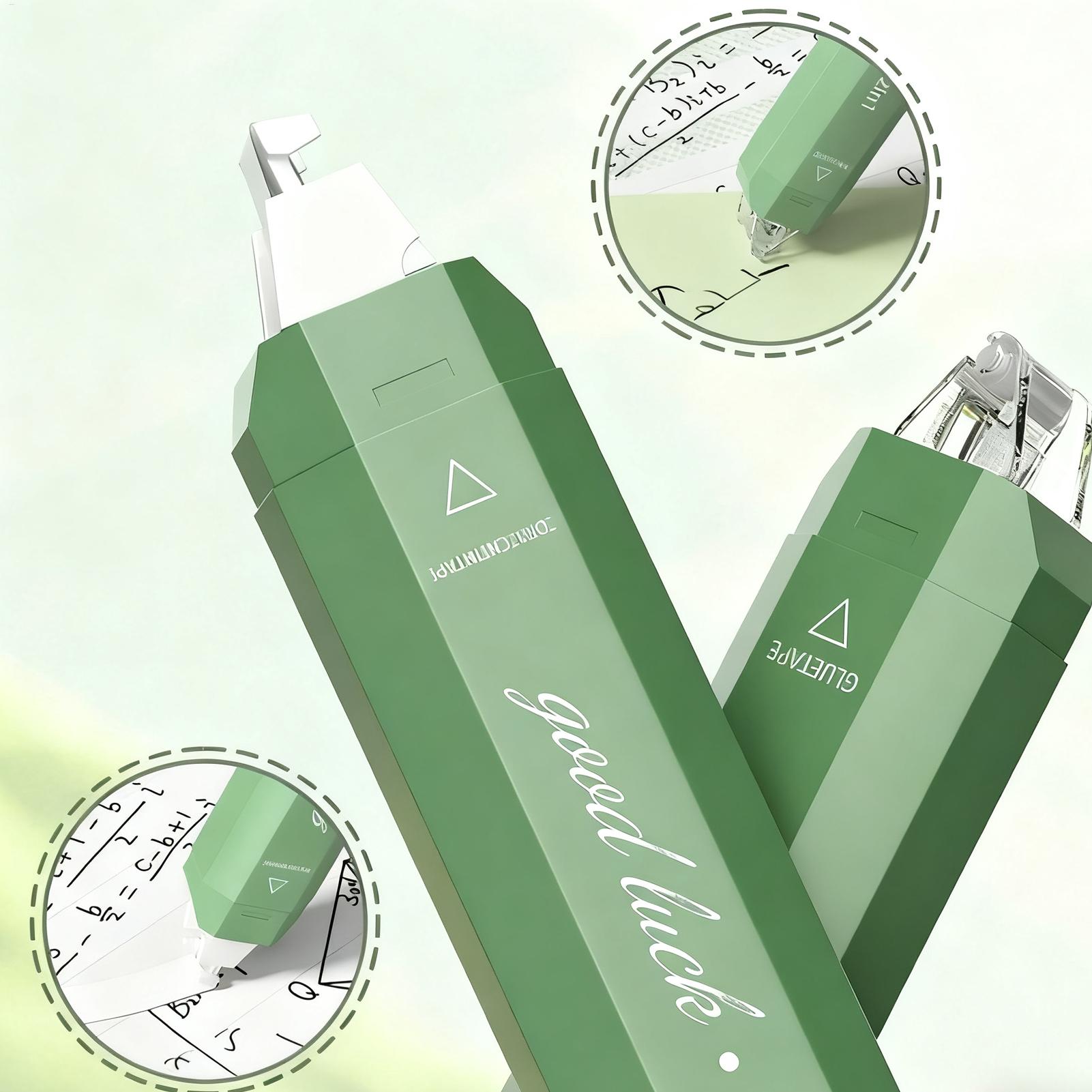 Correction Tape Roller - Fita corretiva branca, 4 peças, fácil