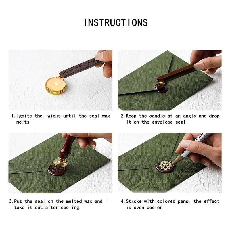 12 pçs/saco varas de cera de v - Wax Seal Stamp Kit avaliação e preço