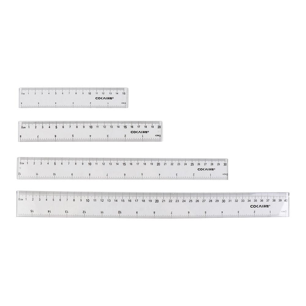 Acessórios de Mesa: Régua Reta - Ruler Set Transparent avaliação e preço