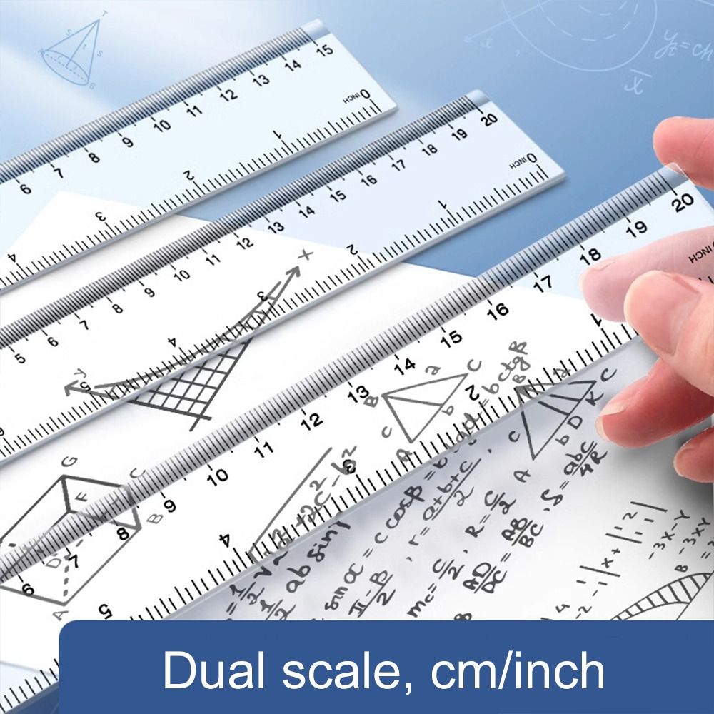 Acessórios de Mesa: Régua Reta - Ruler Set Transparent avaliação e preço