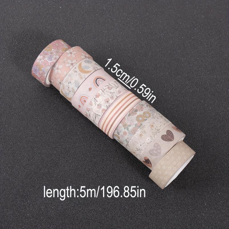Conjunto de 10 Rolos de Fita W - Washi Tape Set avaliação e preço