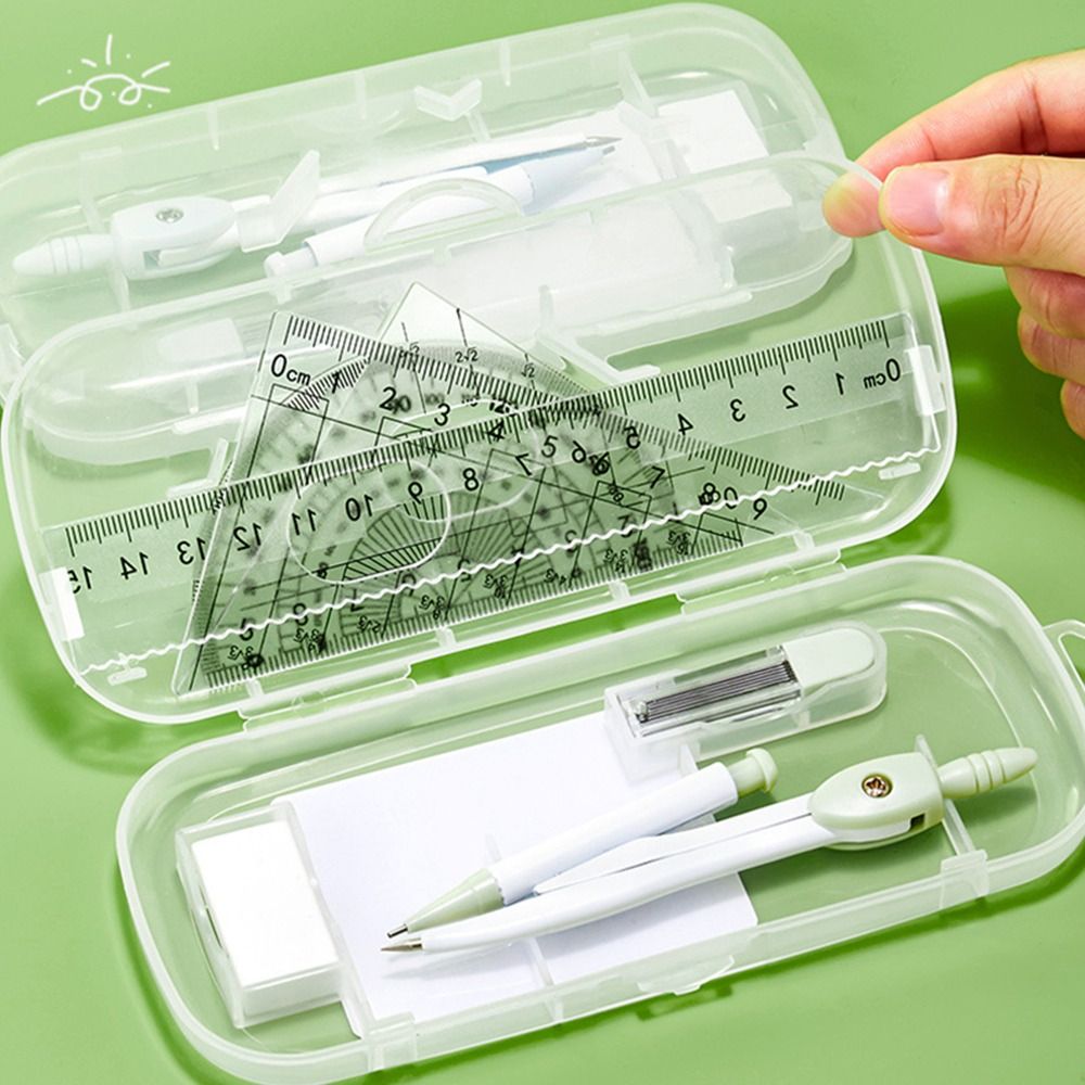Conjunto de 8 Peças: Régua Plá - Ruler Set Transparent avaliação e preço