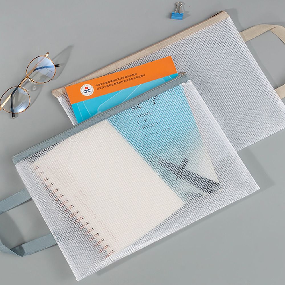 Nova Bolsa de Armazenamento A4 - Portfolio Folder Zip avaliação e preço