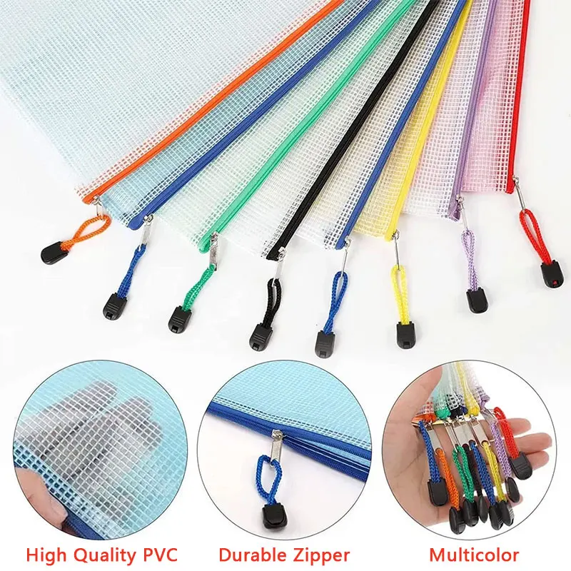Bolsa de malha com zíper a3/a4 - Portfolio Folder Zip avaliação e preço