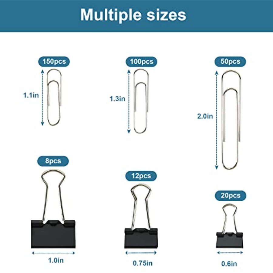 Conjunto de Clipes de Papel de - Binder Clip Assorted avaliação e preço