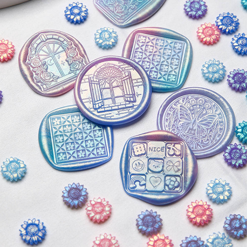 100 pçs cor misturada glitter  - Wax Seal Stamp Kit avaliação e preço