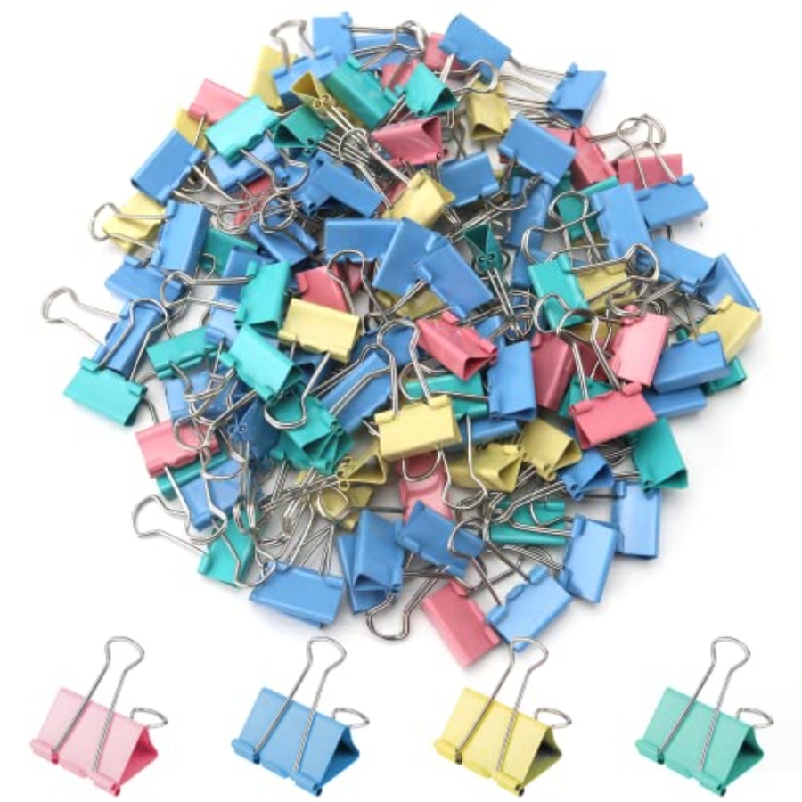 Pacote com 120 Clipes de Papel - Binder Clip Assorted avaliação e preço