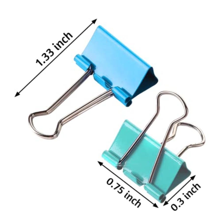 Pacote com 120 Clipes de Papel - Binder Clip Assorted avaliação e preço