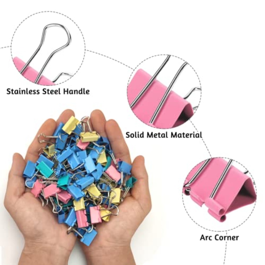 Pacote com 120 Clipes de Papel - Binder Clip Assorted avaliação e preço
