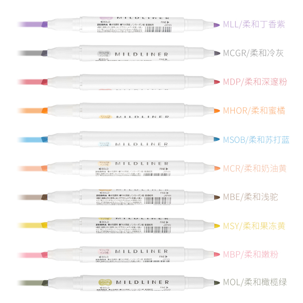 Japão zebra marcadores caneta  - Highlighter Set Pastel avaliação e preço