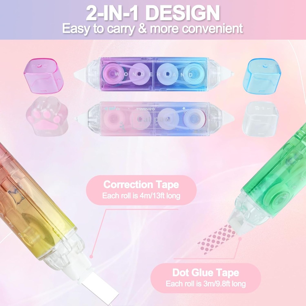 6 Fitas Corretivas, Rolo de Fi - Correction Tape Roller avaliação e preço