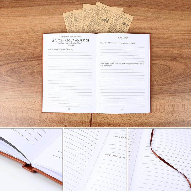 Diário “Papai, Quero Ouvir Sua - Journal Leather Hardcover avaliação e preço