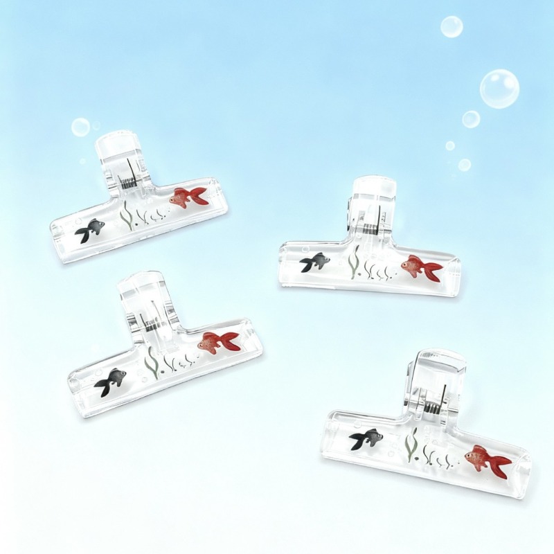 Clipes de Acrílico Transparent - Binder Clip Assorted avaliação e preço