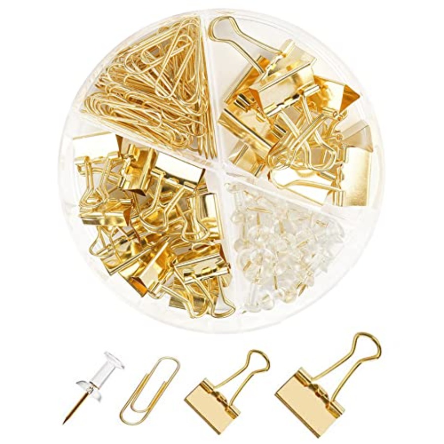 Conjunto de Clipes e Grampos d - Binder Clip Assorted avaliação e preço