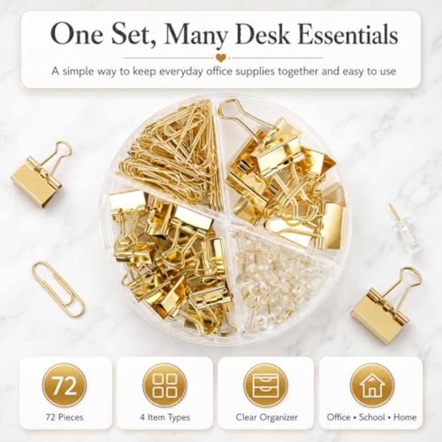 Conjunto de Clipes e Grampos d - Binder Clip Assorted avaliação e preço
