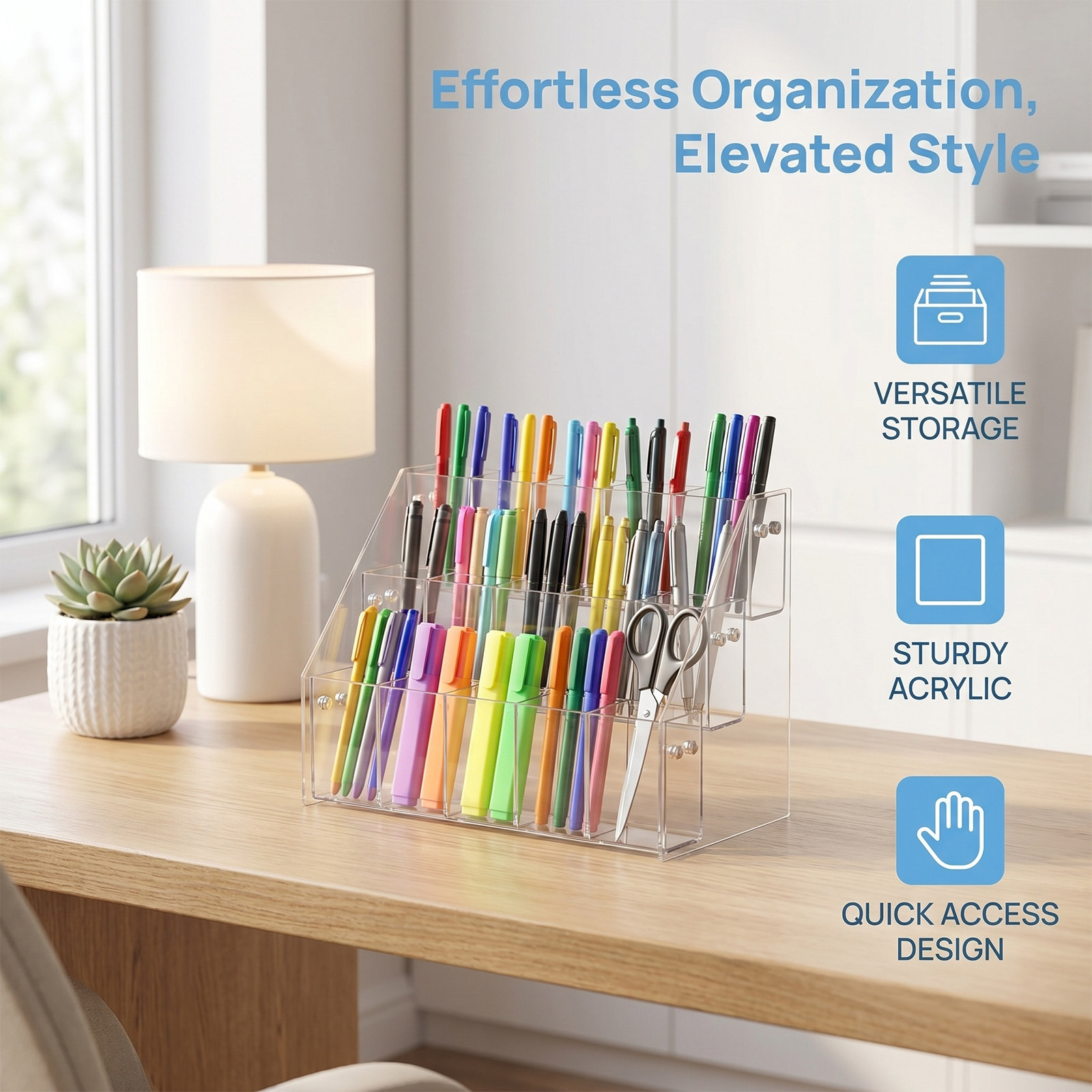 Suporte Moderno de Acrílico Tr - Stationery And Office Supply Stores avaliação e preço