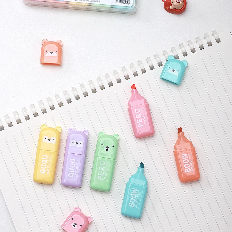 Canetas Marcadoras Kawaii em F - Highlighter Set Pastel avaliação e preço