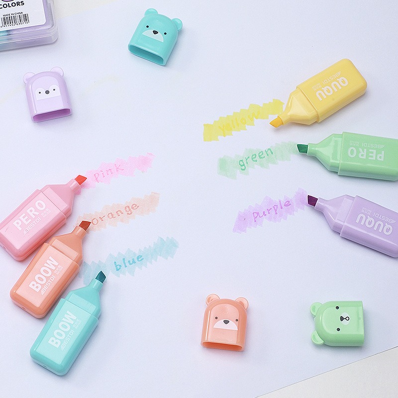 Canetas Marcadoras Kawaii em F - Highlighter Set Pastel avaliação e preço