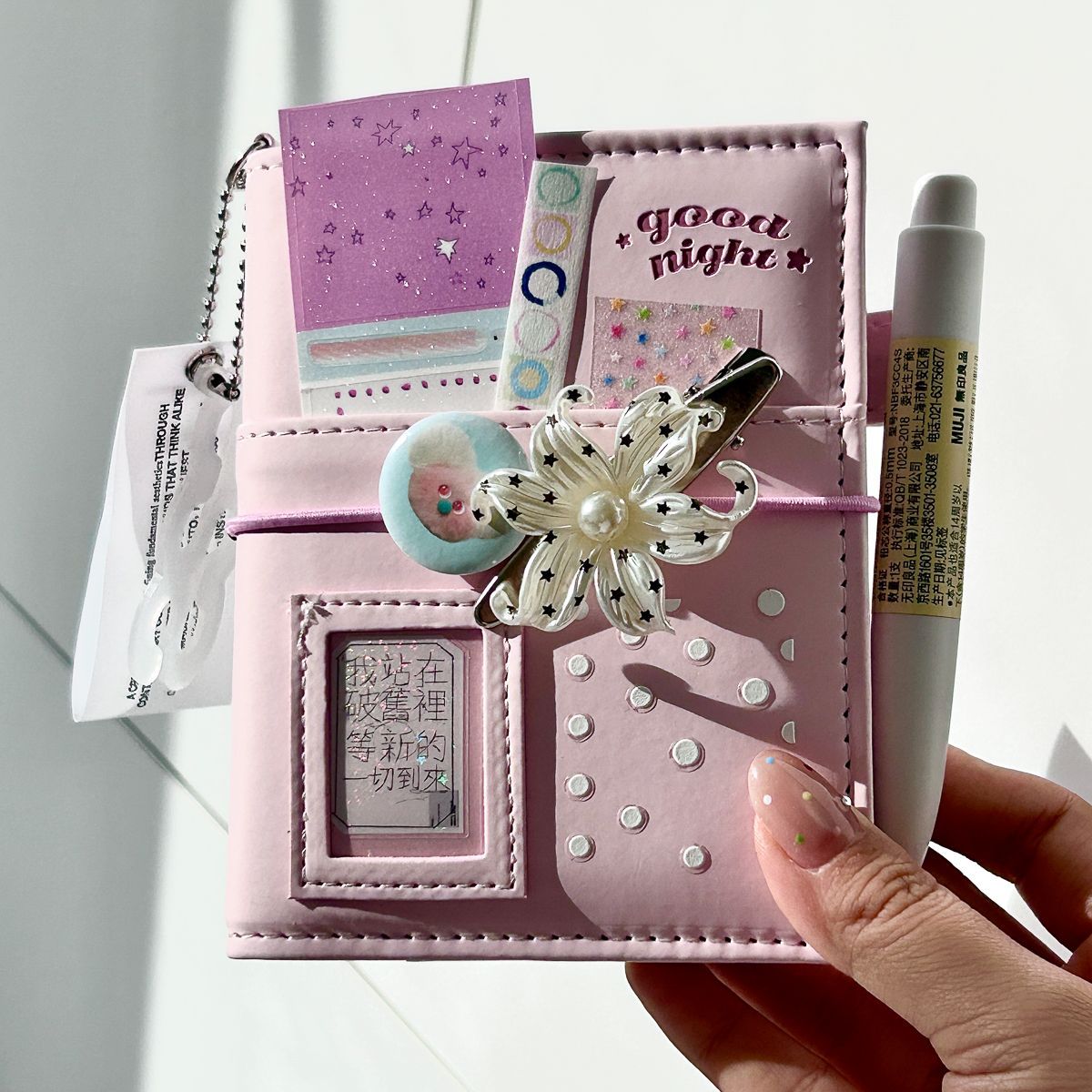 Caderno de Capa Dura Rosa M5 c - Journal Leather Hardcover avaliação e preço