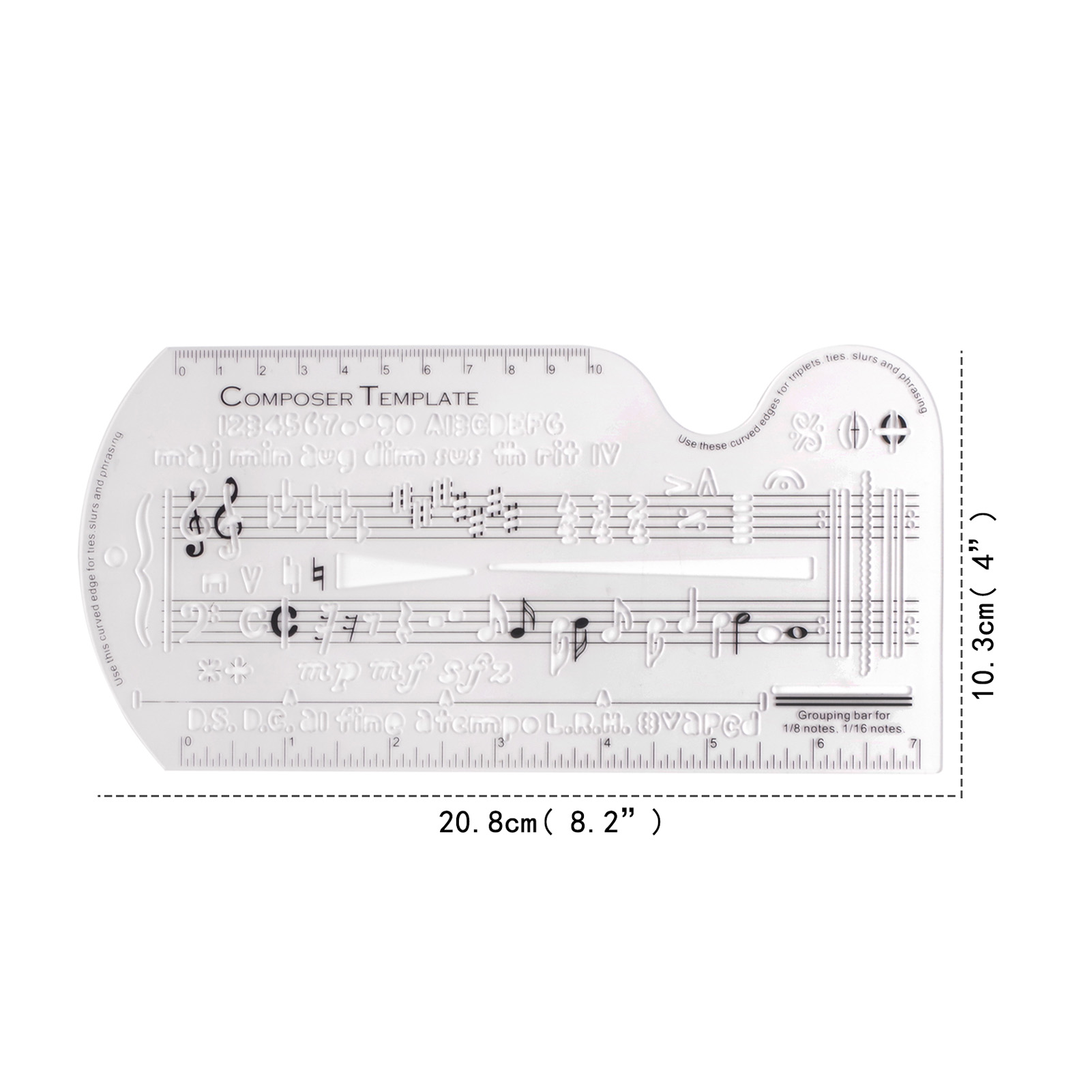 Modelo de compositador folha d - Ruler Set Transparent avaliação e preço