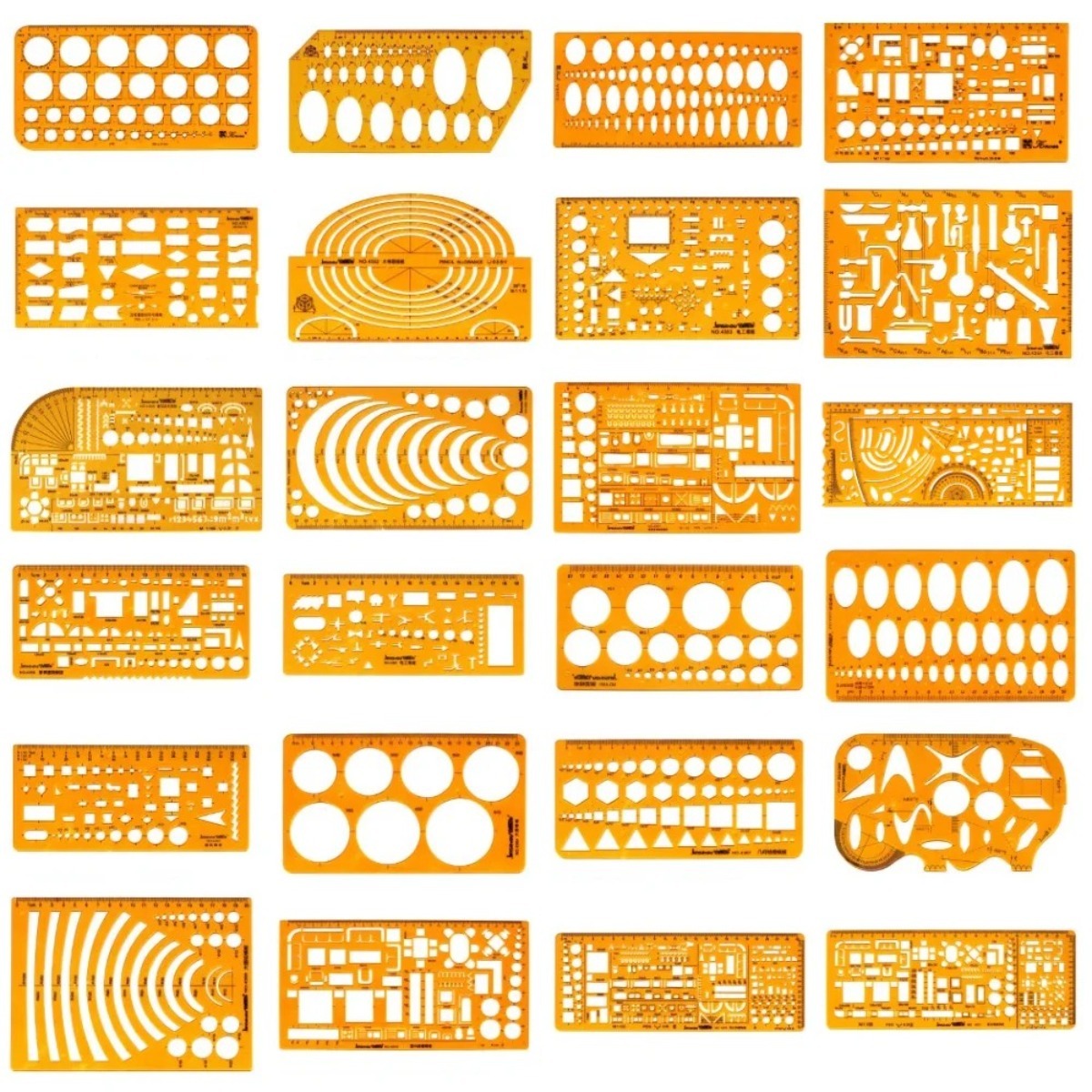 Conjunto de modelo de desenho  - Ruler Set Transparent avaliação e preço