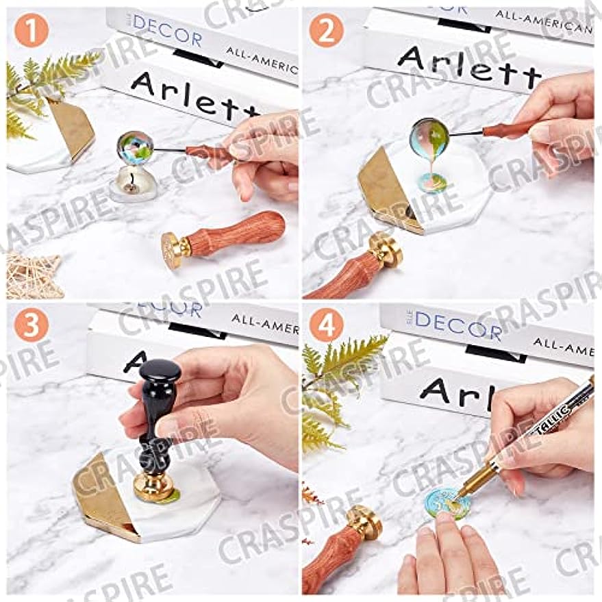 Selos de cera raposa lua, selo - Wax Seal Stamp Kit avaliação e preço
