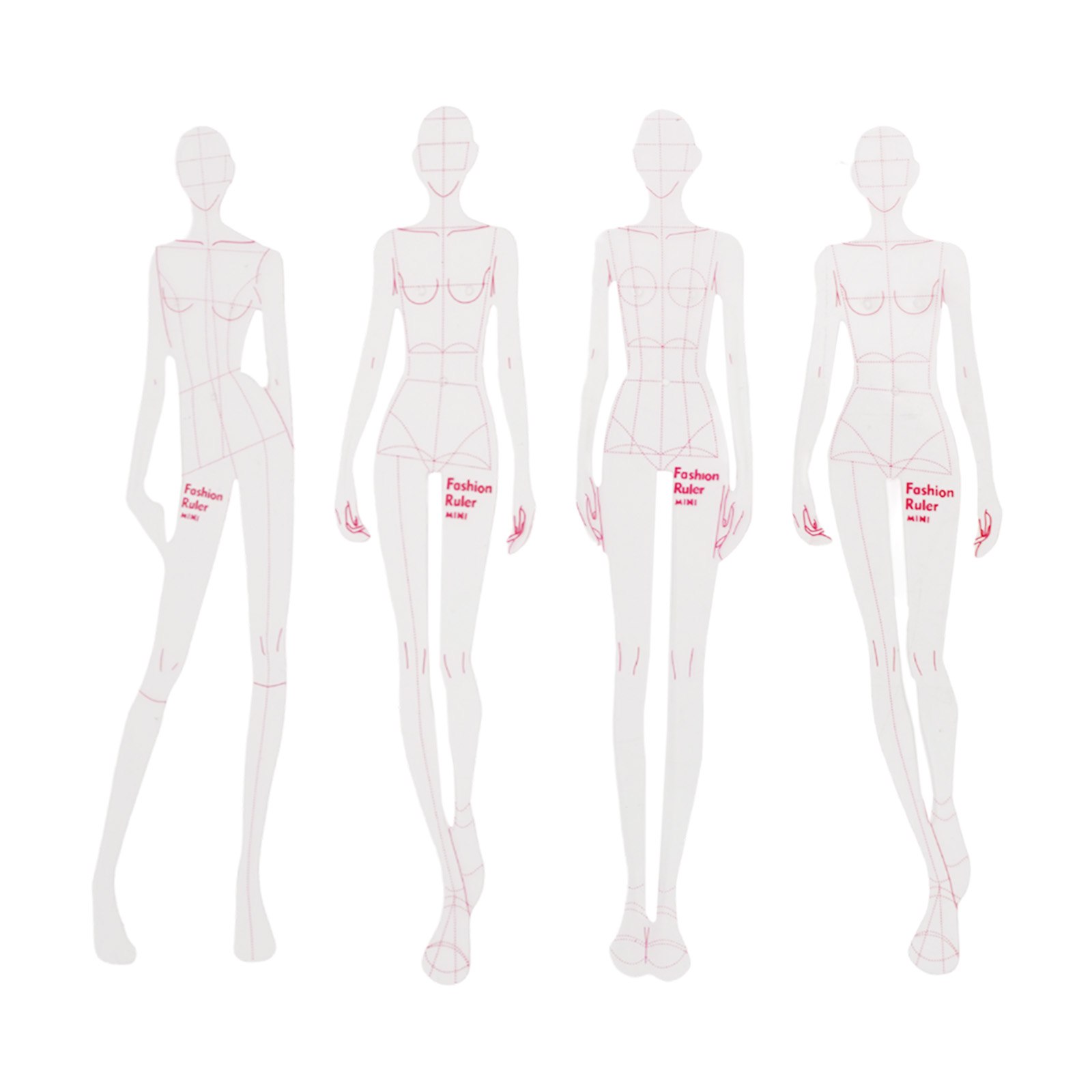 Conjunto de régua de design de - Ruler Set Transparent avaliação e preço