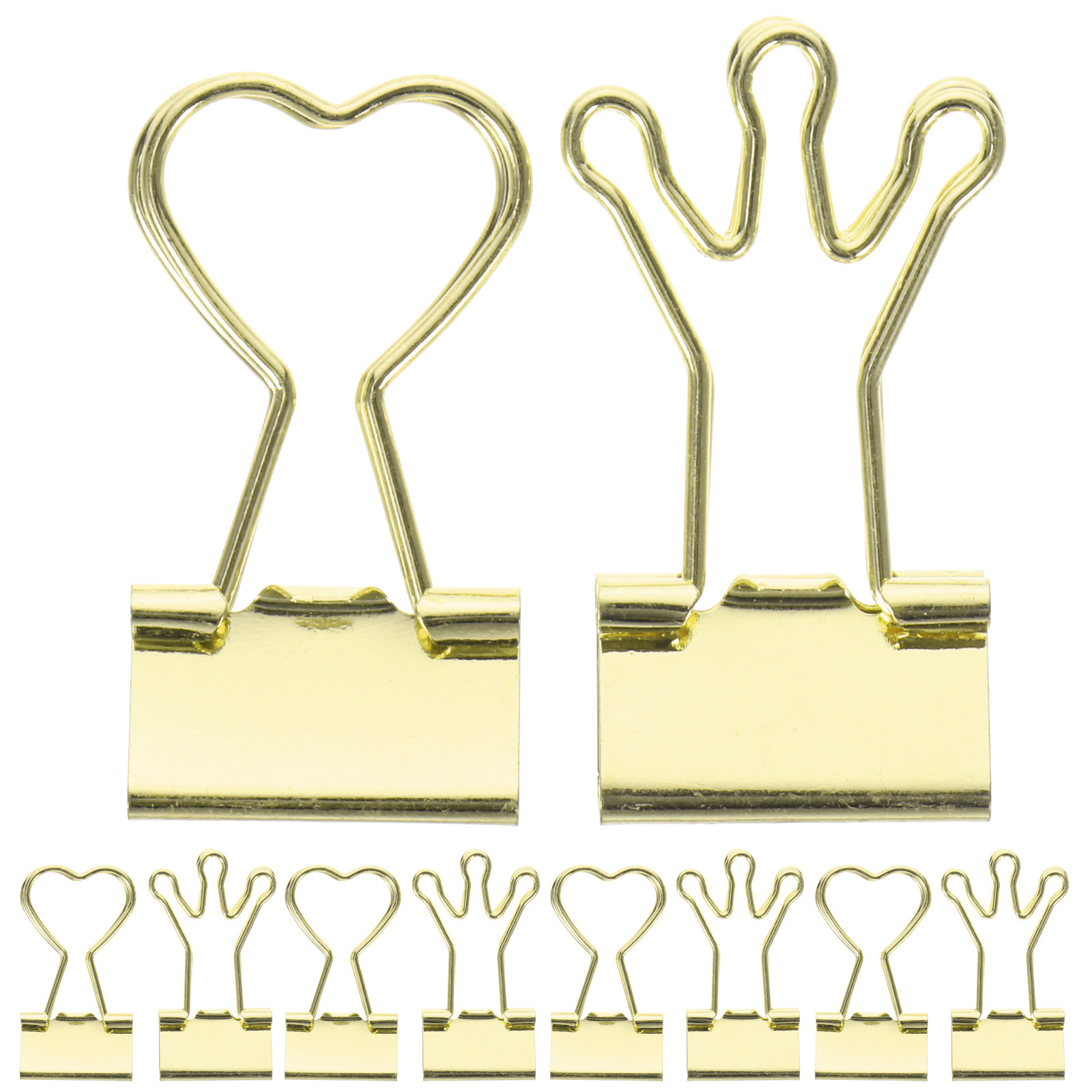 10 Peças Clipes de Papel em Fo - Binder Clip Assorted avaliação e preço