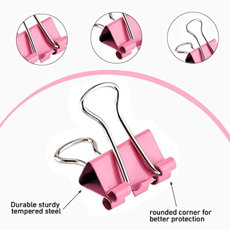 60 Peças de Clipes de Papel Co - Binder Clip Assorted avaliação e preço