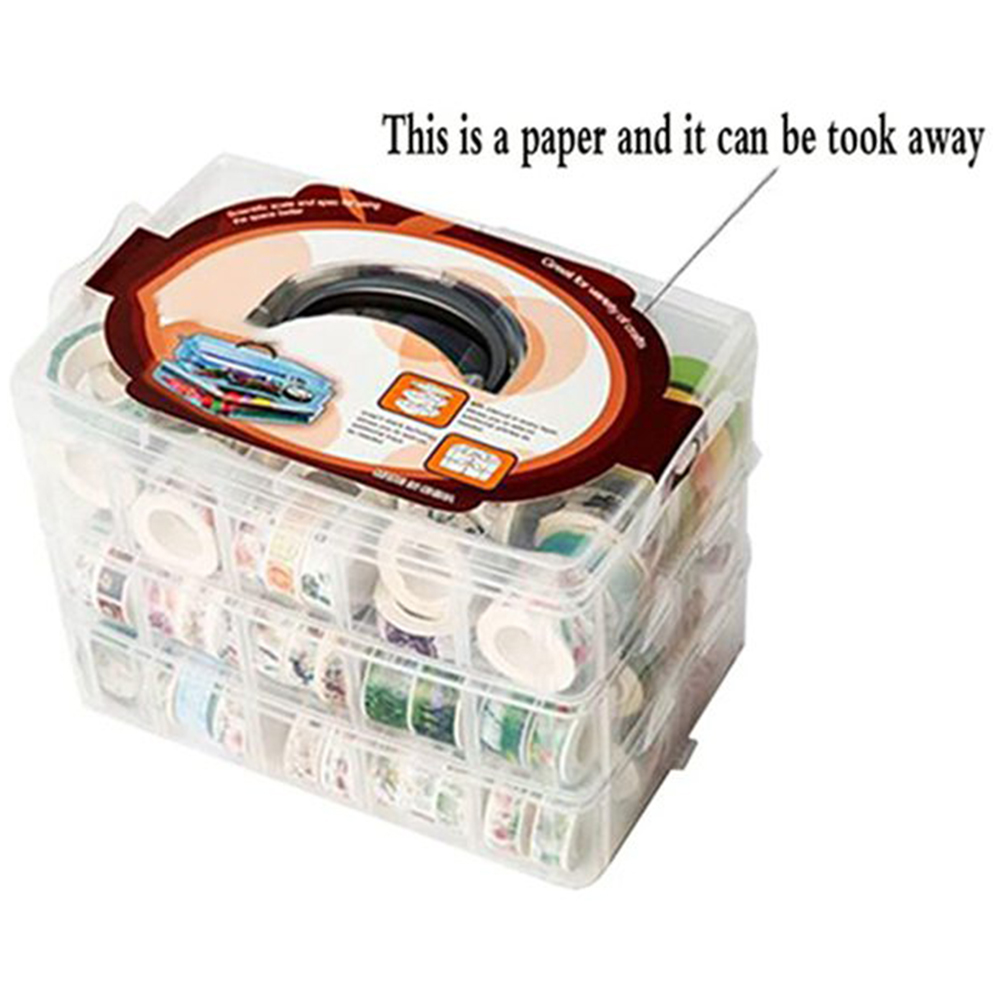 Caixa Organizadora Transparent - Washi Tape Set avaliação e preço