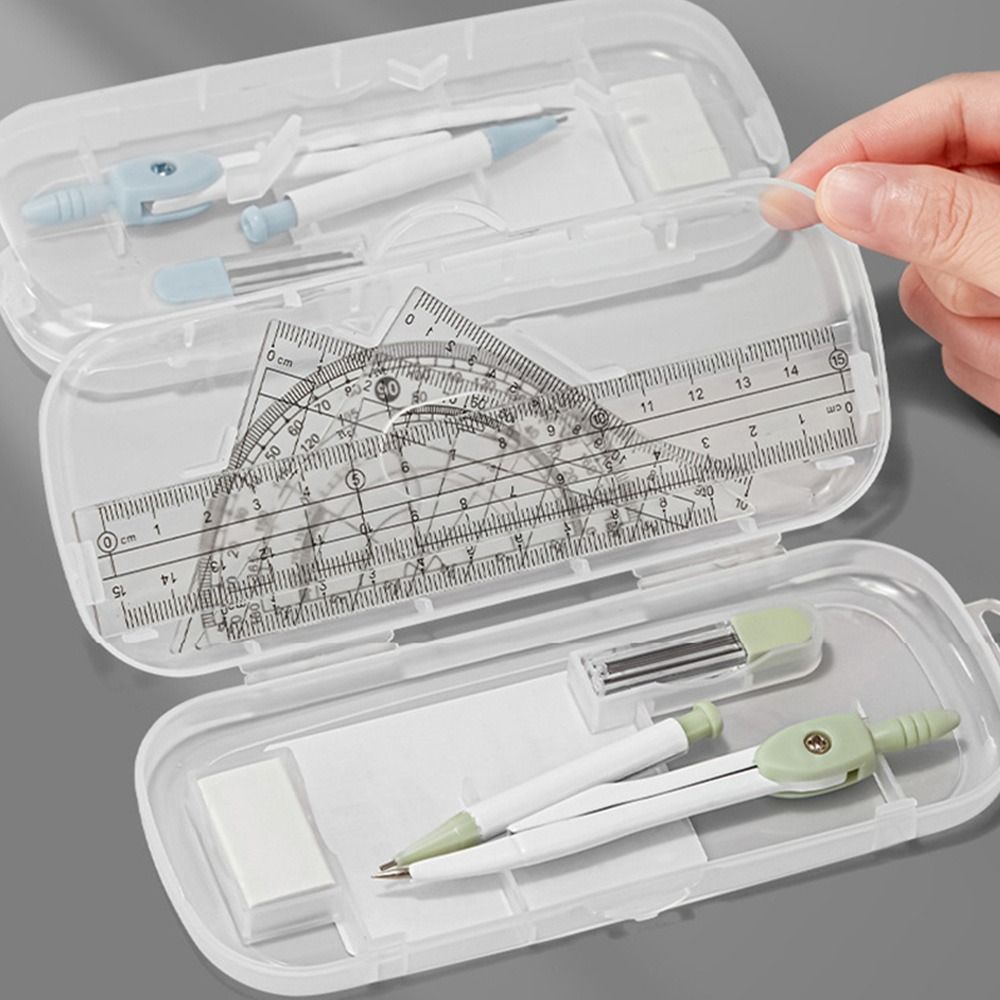 8 Pçs/set Régua de Plástico Co - Ruler Set Transparent avaliação e preço