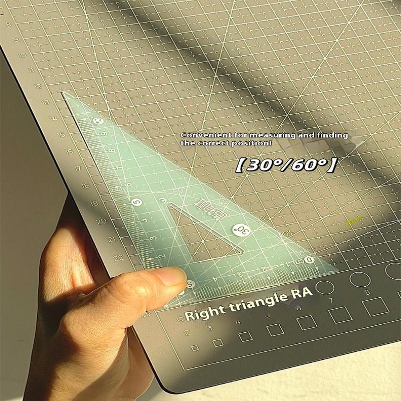 Conjunto de 4 Réguas Transpare - Ruler Set Transparent avaliação e preço