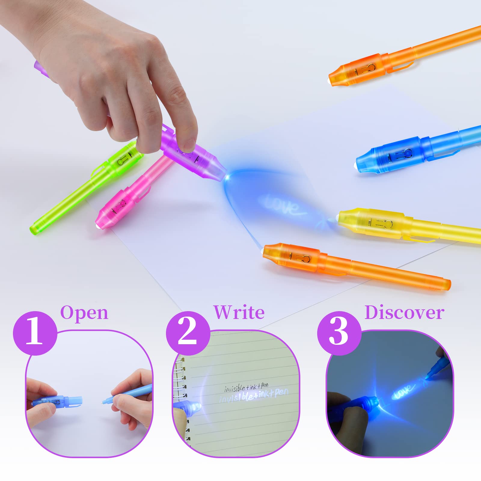 10 pçs caneta de tinta invisív - Highlighter Set Pastel avaliação e preço