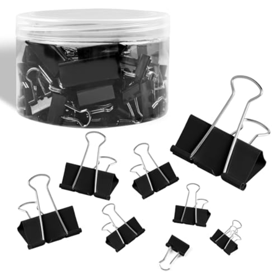 125 Clips de Papel Coloridos,  - Binder Clip Assorted avaliação e preço