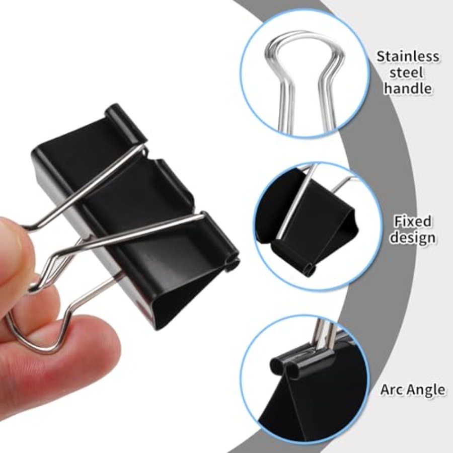 125 Clips de Papel Coloridos,  - Binder Clip Assorted avaliação e preço