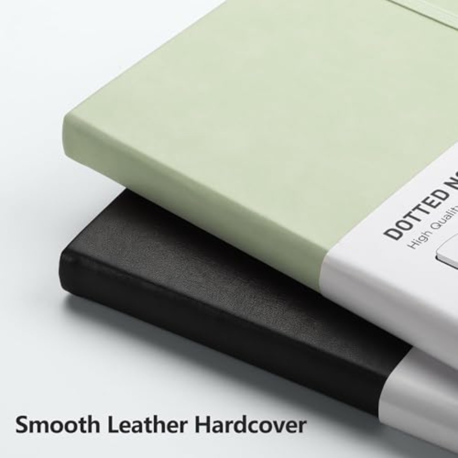 Caderno de anotações pontilhad - Journal Leather Hardcover avaliação e preço