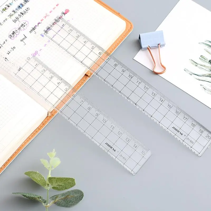 1 peça simple15cm 18cm 20cm ré - Ruler Set Transparent avaliação e preço